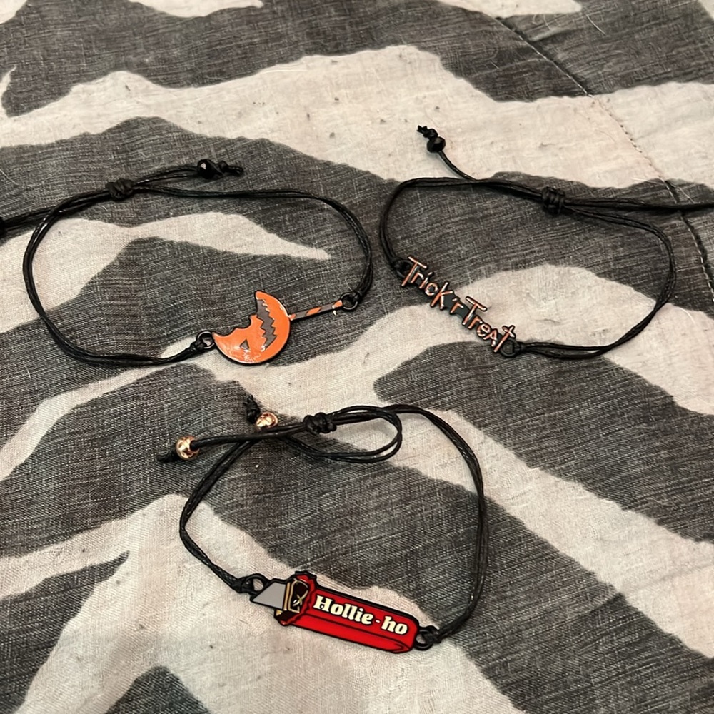 3 Trick r Treat adjustable bracelets